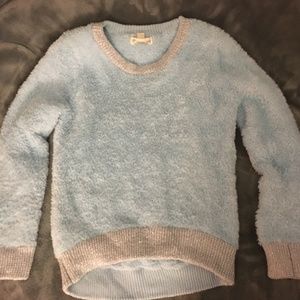 Kids "High-Low" Style Fuzzy Sweater